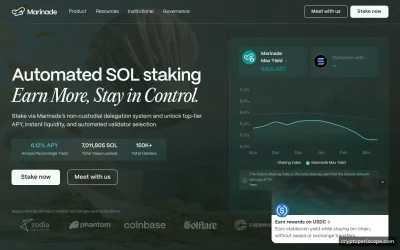 Marinade Staked SOL Website Preview