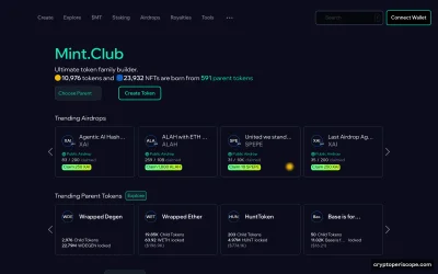 Mint Token Website Preview