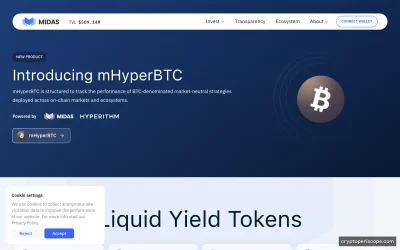 Midas XRP Website Preview