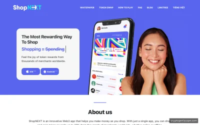 ShopNext Loyalty Token Website Preview