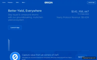 Origin Token Website Preview