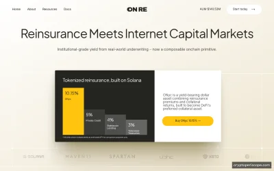 Onchain Yield Coin Website Preview