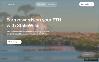 StakeWise Staked ETH Website Preview
