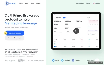 Oxygen (Solana) Website Preview