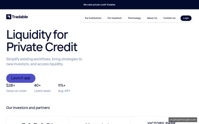 Tradable NA Third Party Online Merchant SSTN Website Preview