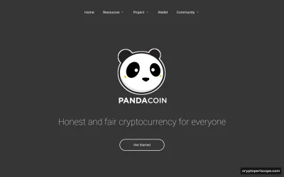Pandacoin Website Preview