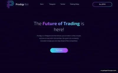 Prodigy Bot Website Preview