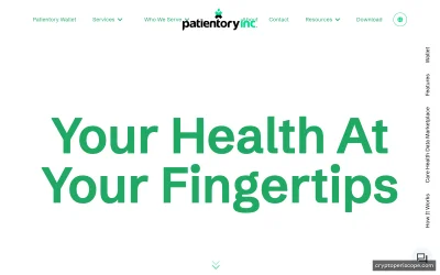 Patientory Website Preview