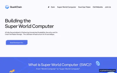 QuarkChain Website Preview