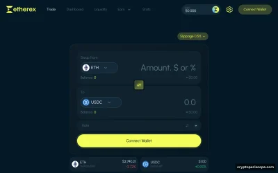 Etherex Website Preview