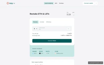 Kelp DAO Restaked ETH Website Preview