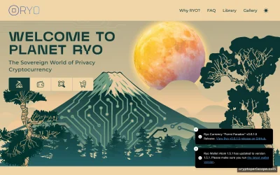 Ryo Currency Website Preview