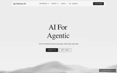 Sahara AI Website Preview