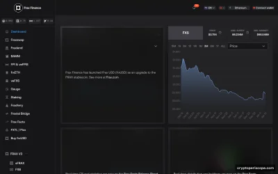 Staked Frax Ether Website Preview
