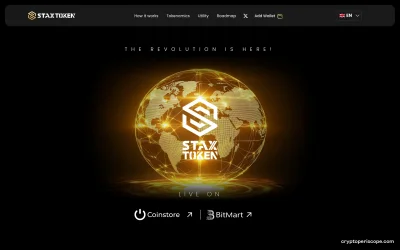 STAX Token Website Preview