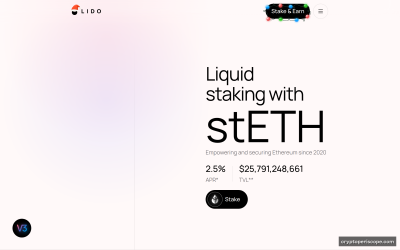 Lido Staked Ether Website Preview