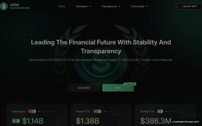 Savings USDD Website Preview