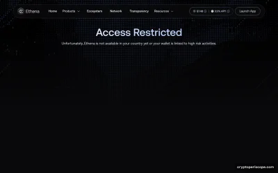 Ethena Staked USDe Website Preview