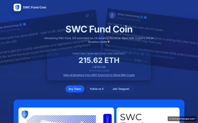 Stand With Crypto Fund Website Preview