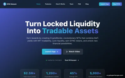 Sync Network Website Preview