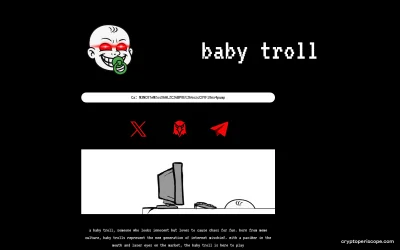 Baby Troll Website Preview