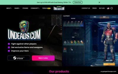 Undeads Games Website Preview