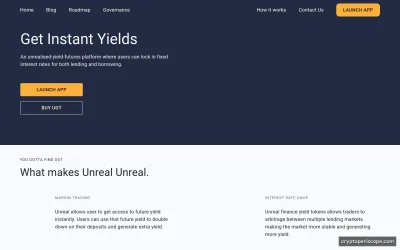 Unreal Finance Website Preview