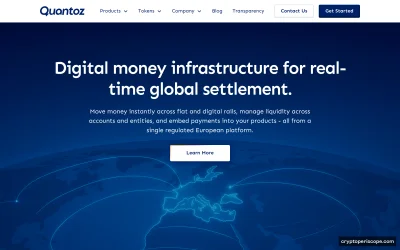 Quantoz USDQ Website Preview