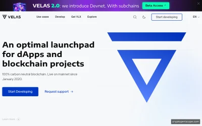 Velas Website Preview