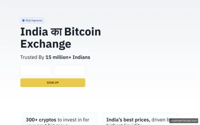 WazirX Website Preview