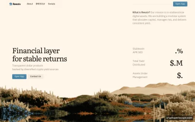 Resolv wstUSR Website Preview
