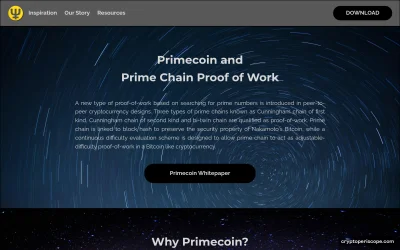 Primecoin Website Preview