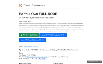 Zclassic Website Preview