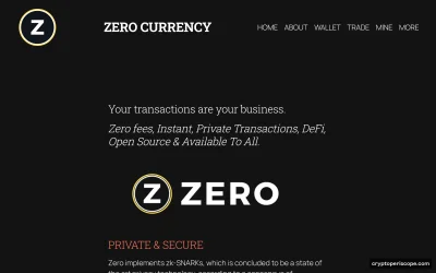 Zero Website Preview