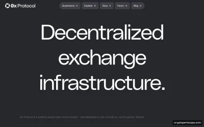 0x Protocol Website Preview